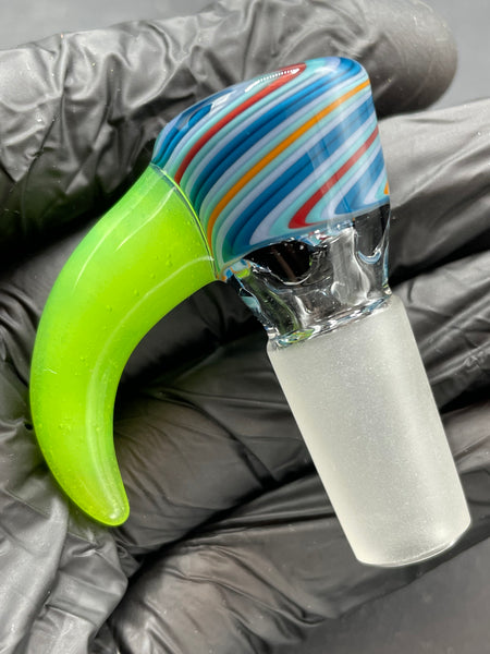 TKO Glass - 14mm Tube Cane Slide with Horn
