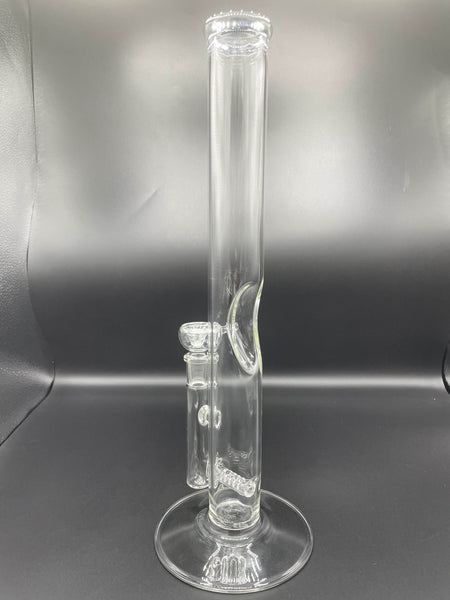 Ferri Glass - 18mm Clear Tube, Upward Facing Inline