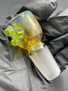 Chapo Glass - 18mm Green Color Accented Fume Slide