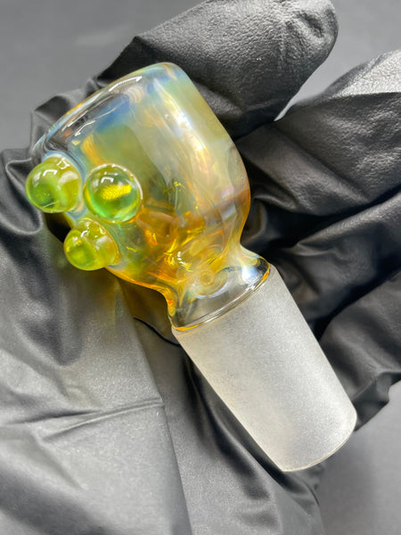 Chapo Glass - 18mm Green Color Accented Fume Slide