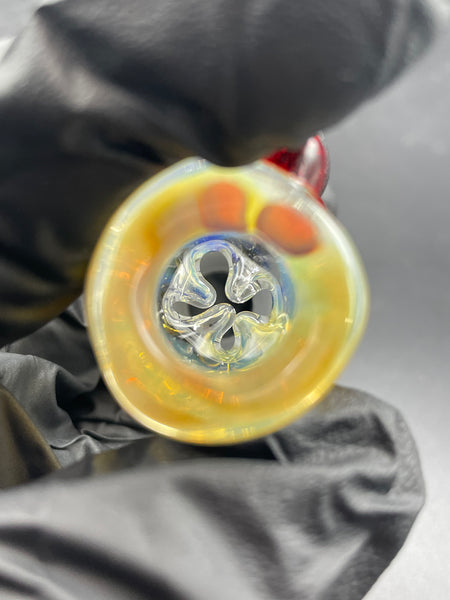 Chapo Glass - 18mm Red Color Accented Fume Slide