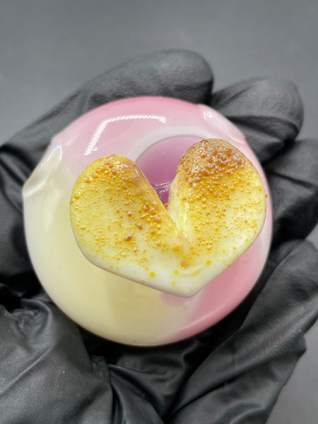 Bambi Glass - Toasted Heart Pendant Set