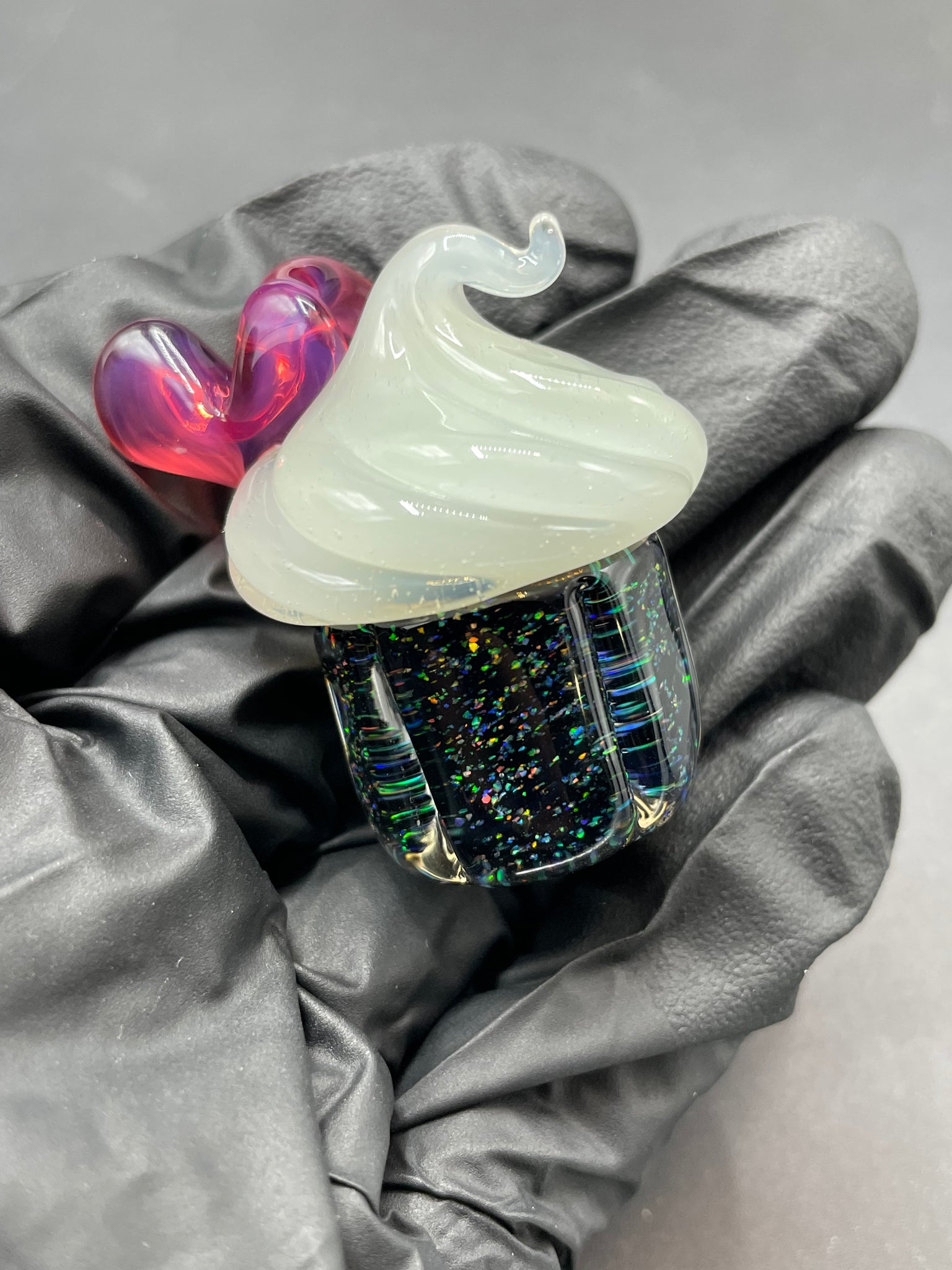 Bambi Glass - Cupcake Pendant #3