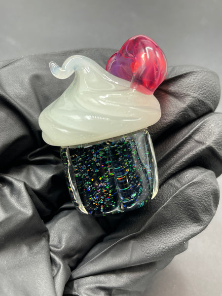 Bambi Glass - Cupcake Pendant #3