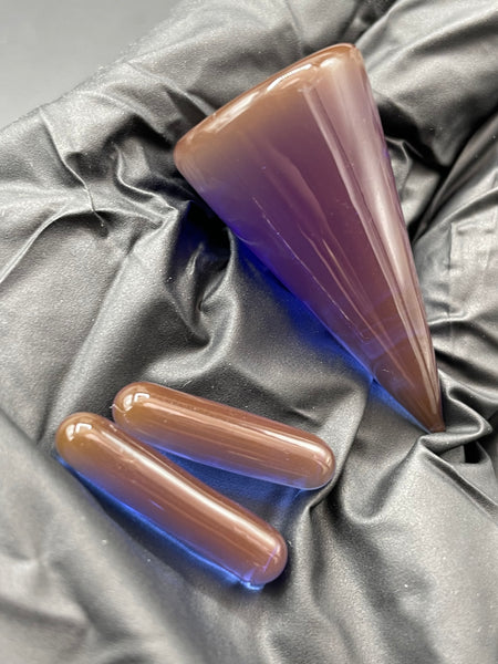 Parison Glass - 3pc Cone Slurper Set