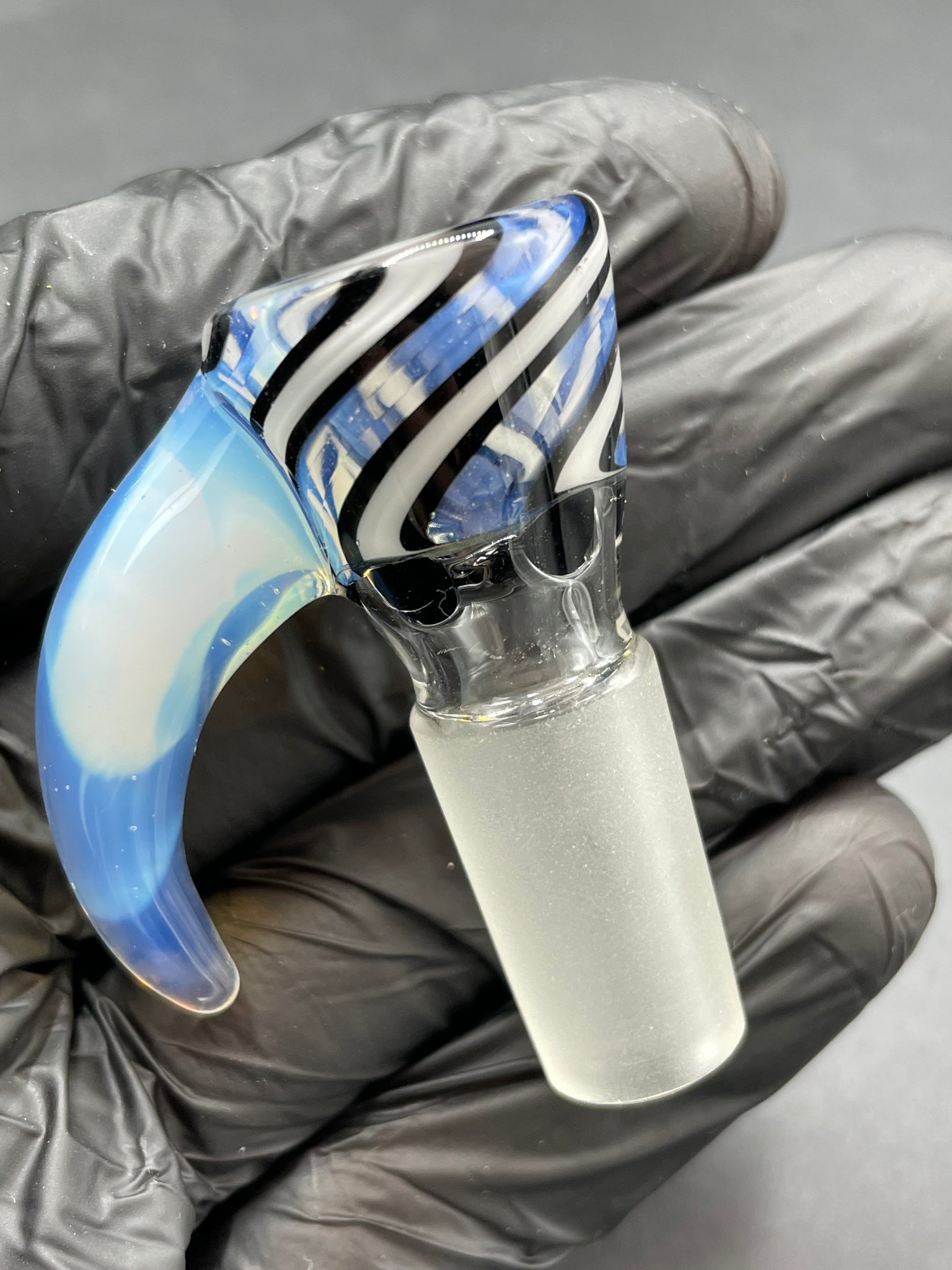 TKO Glass - 14mm Tube Cane Slide with Horn