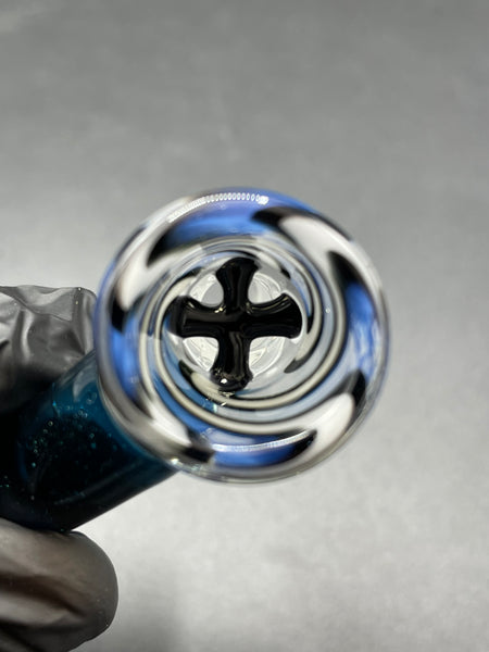 TKO Glass - 14mm Tube Cane Slide with Horn