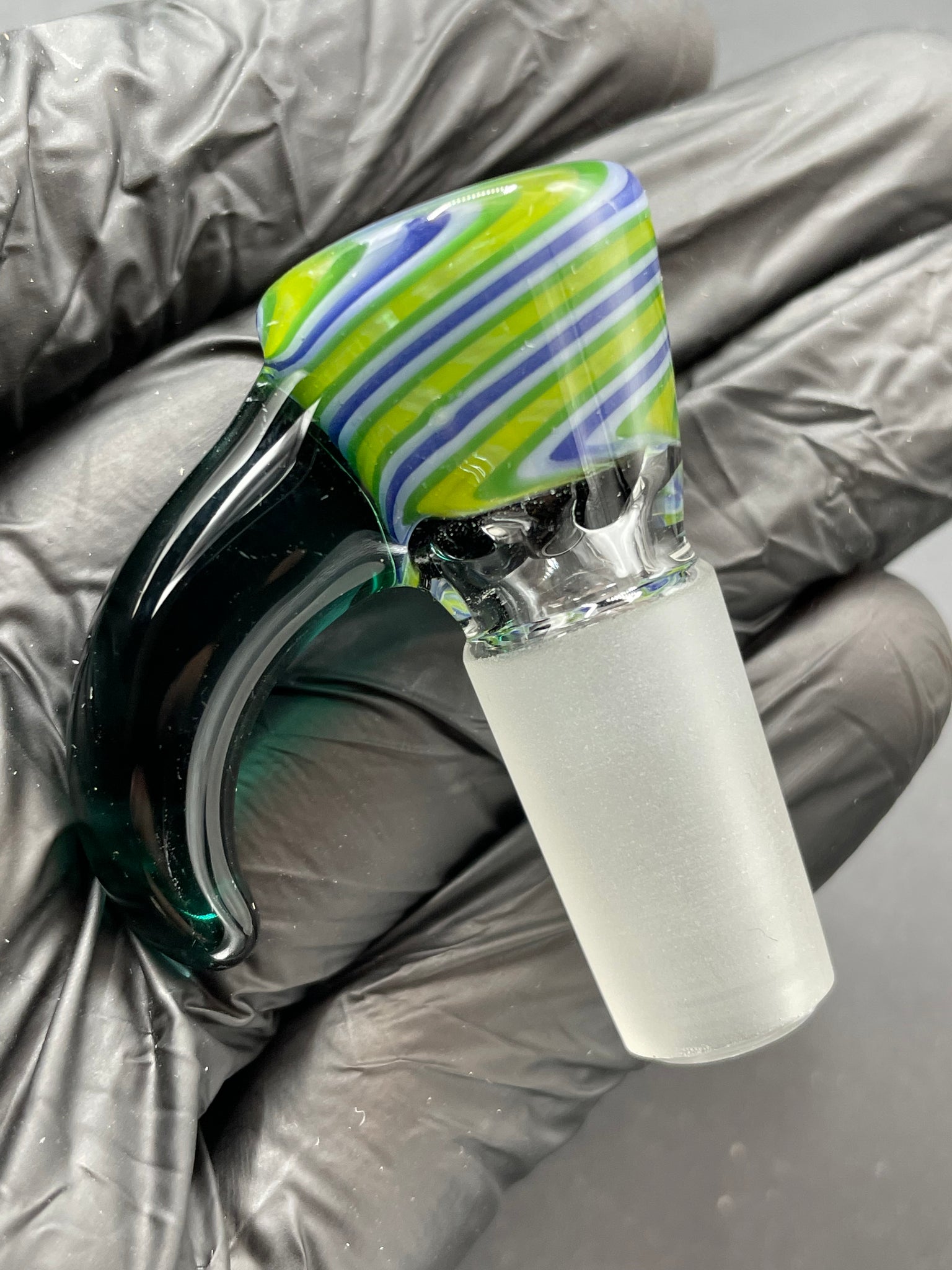 TKO Glass - 14mm Tube Cane Slide with Horn