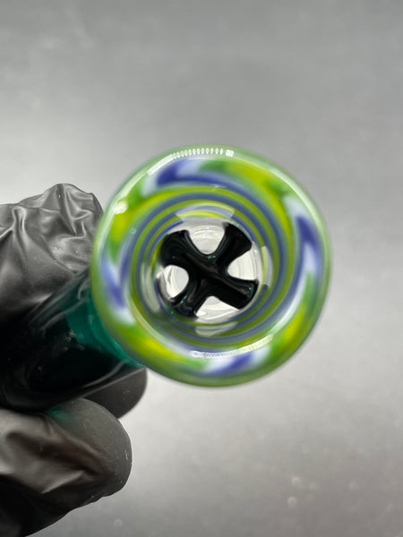 TKO Glass - 14mm Tube Cane Slide with Horn