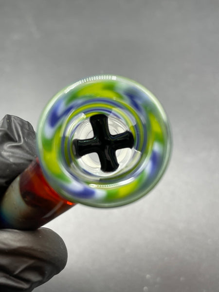 TKO Glass - 14mm Tube Cane Slide with Horn