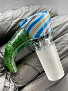 TKO Glass - 14mm Tube Cane Slide with Horn