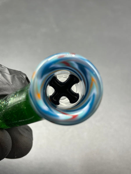 TKO Glass - 14mm Tube Cane Slide with Horn