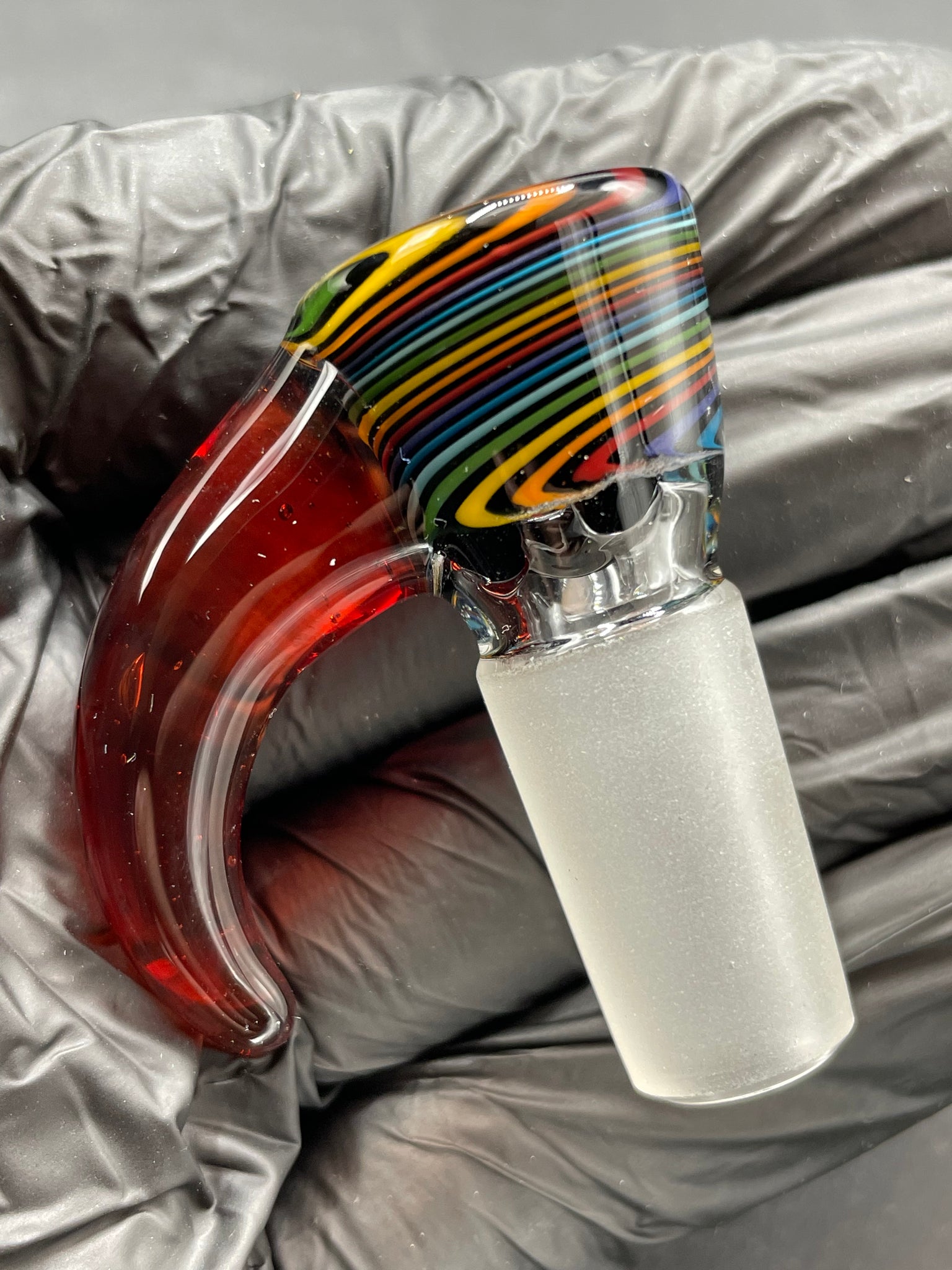 TKO Glass - 14mm Tube Cane Slide with Horn