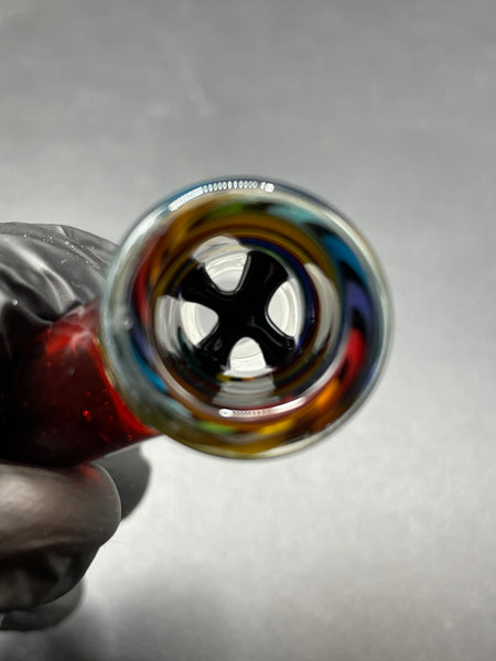 TKO Glass - 14mm Tube Cane Slide with Horn