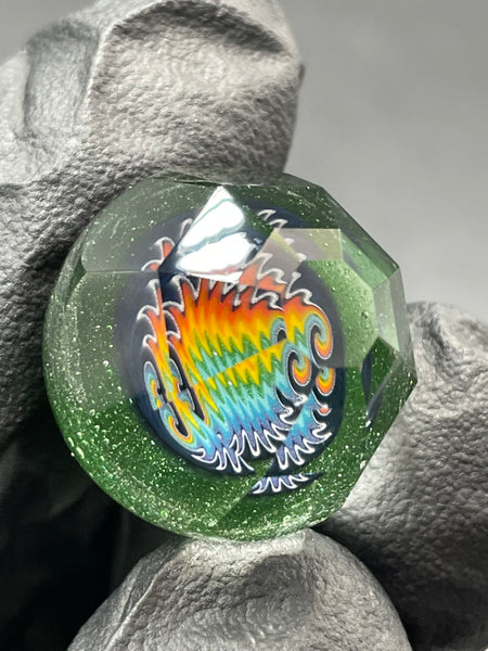 Mr Facets - Partially Faceted Rainbow Wig Wag MIB