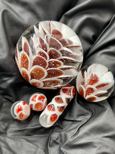Divleli Glass - 5pc Dotstack Implosion Slurper Set