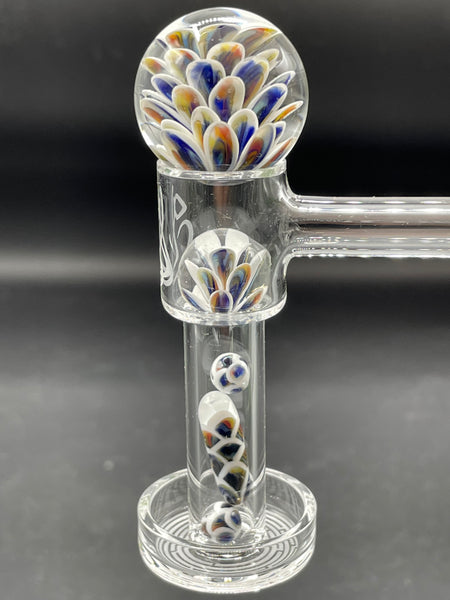 Divleli Glass - 5pc Multicolor Dotstack Implosion Slurper Set