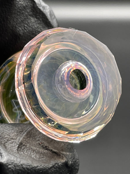 Brick Glass - Fumed/Faceted Bubble Cap #3